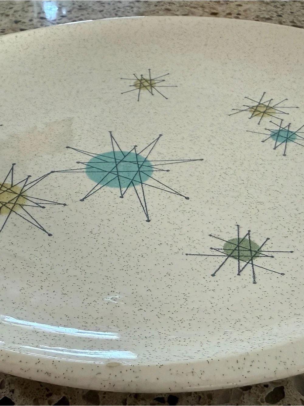 **RARE Franciscan Starburst set of two Luncheon Plates 9.5